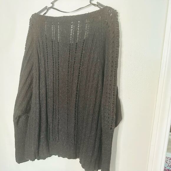 Vintage Juicy Couture Black Long Sleeve Crewneck Cable Knit Sweater size Medium - Picture 2 of 8